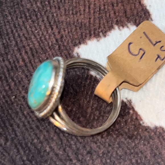 Kingman Turquoise Ring 925  NWOT - Picture 6 of 9